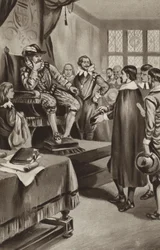 Le roi Jacques VI menace les puritains de les faire se conformer à l